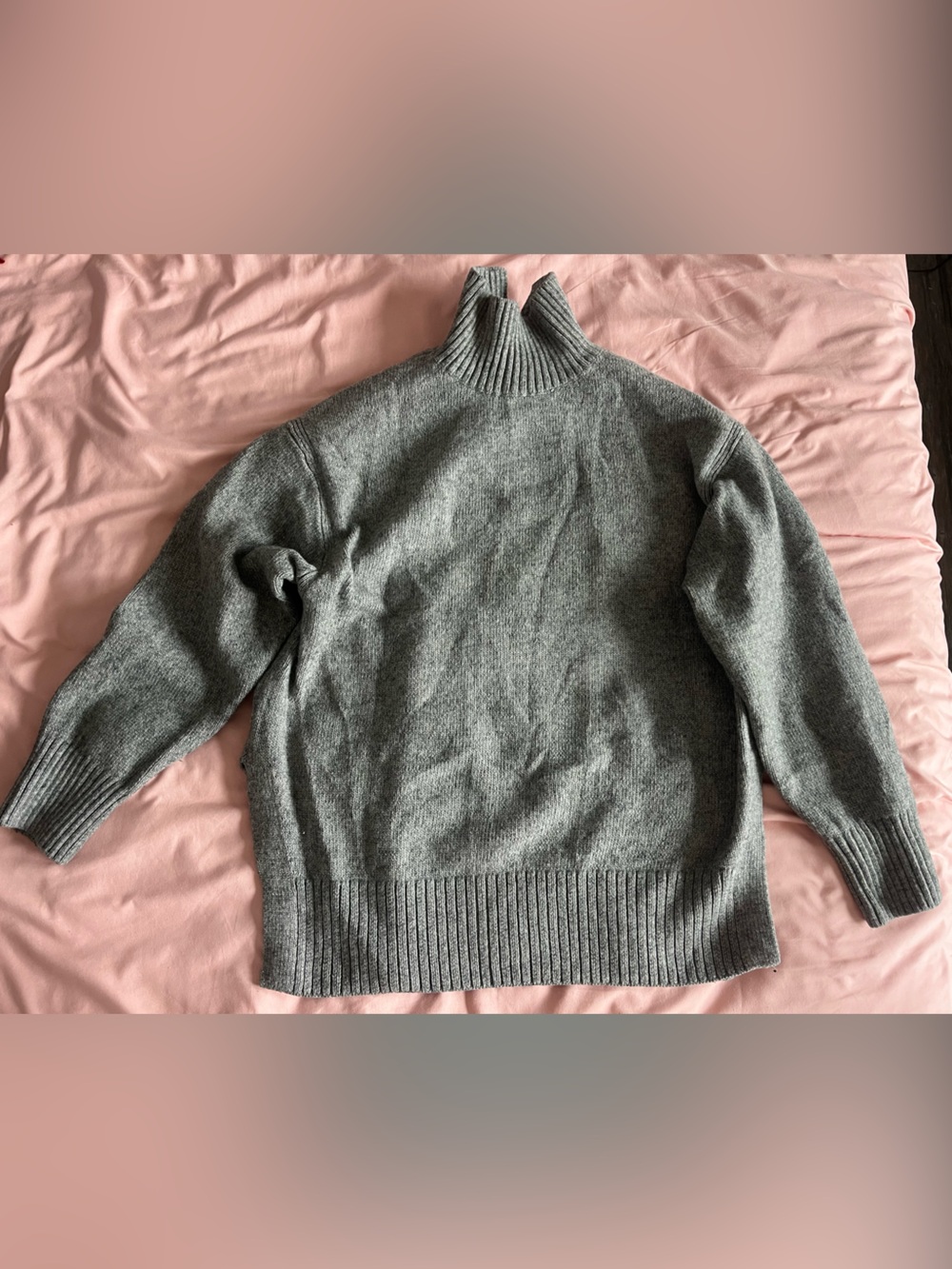 H&M Heather Gray Turtleneck Sweater